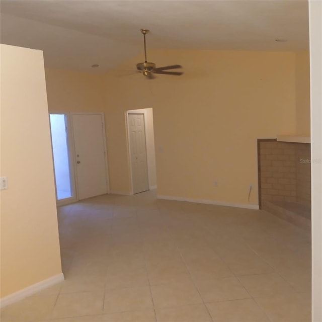 7674 37th Street Cir E, Sarasota, FL 34243 - unfurnished room with ceiling fan and light tile patterned floors