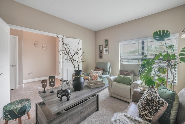 12591 Vander Way, New Port Richey, FL 34654 - tiled living room with healthy amount of natural light