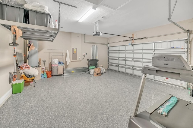 12591 Vander Way, New Port Richey, FL 34654 - garage featuring electric panel and a garage door opener