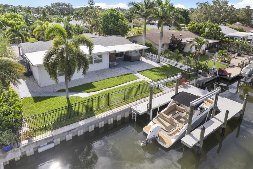2164 Edythe Dr, Dunedin, FL 34698 - aerial view of property and surrounding area