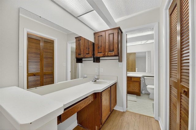 12331 Yellow Rose Cir, Riverview, FL 33569 - full bath with a closet, vanity, and wood finished floors