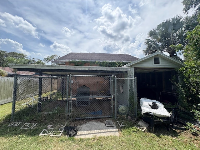 3411 Holland Dr, Brandon, FL 33511 - view of outbuilding featuring a garage