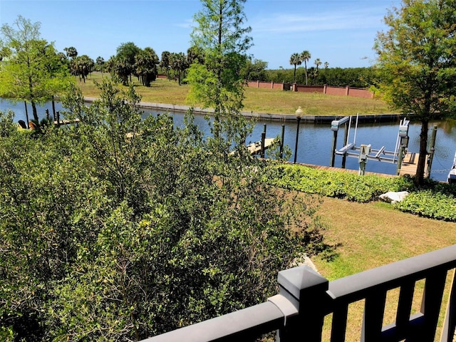 6517 Channelside Dr, New Port Richey, FL 34652 - water view with a boat dock