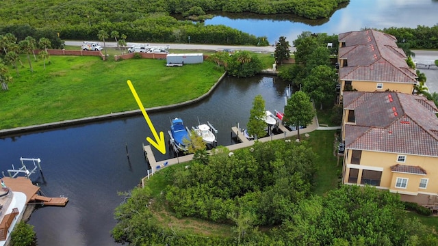 6517 Channelside Dr, New Port Richey, FL 34652 - bird's eye view of a nearby body of water