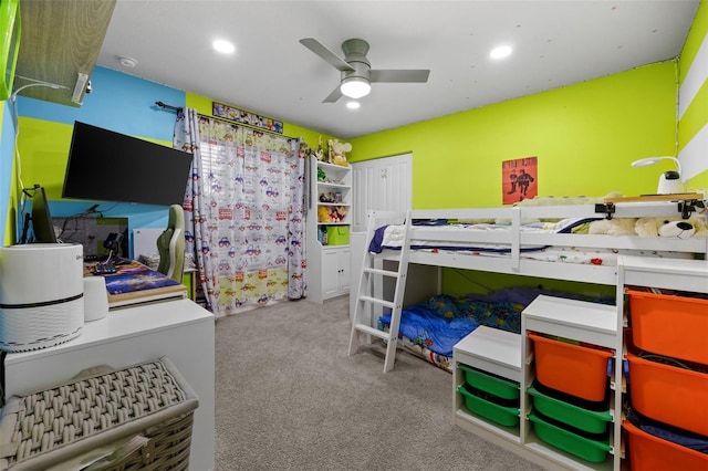 13395 59th Ct N, West Palm Beach, FL 33411 - bedroom featuring carpet and recessed lighting