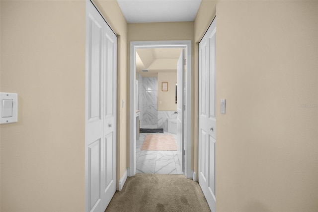 13395 59th Ct N, West Palm Beach, FL 33411 - corridor featuring carpet floors and baseboards