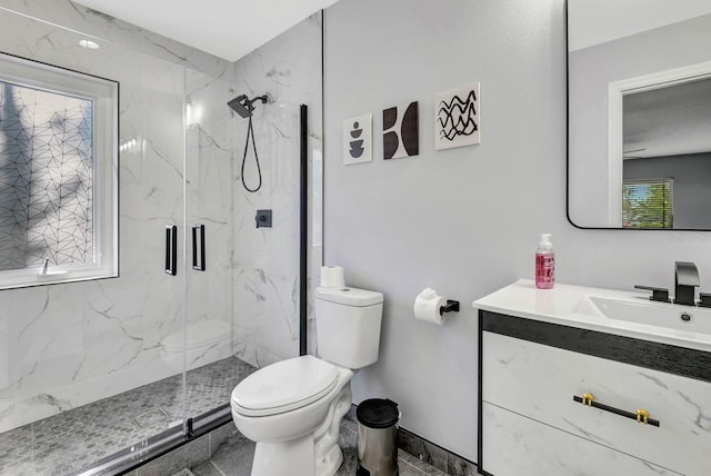 5682 25th Street Cir E, Bradenton, FL 34203 - bathroom with a marble finish shower and vanity