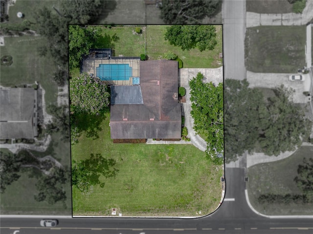 609 W Pipkin Rd, Lakeland, FL 33813 - aerial overview of property's location with property parcel outlined