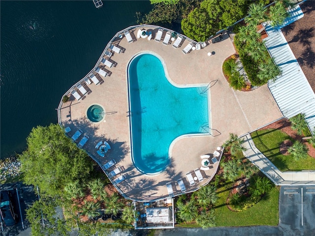 6399 Shoreline Dr Unit 4201, Saint Petersburg, FL 33708 - aerial view of a pool