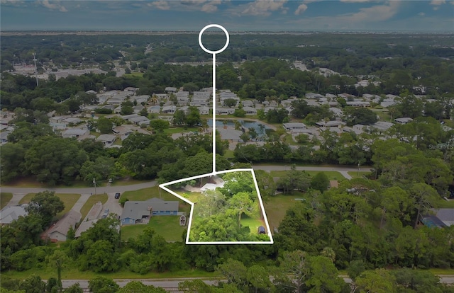 4233 Oak Ln, Saint Augustine, FL 32086 - aerial view of residential area featuring property boundaries highlighted
