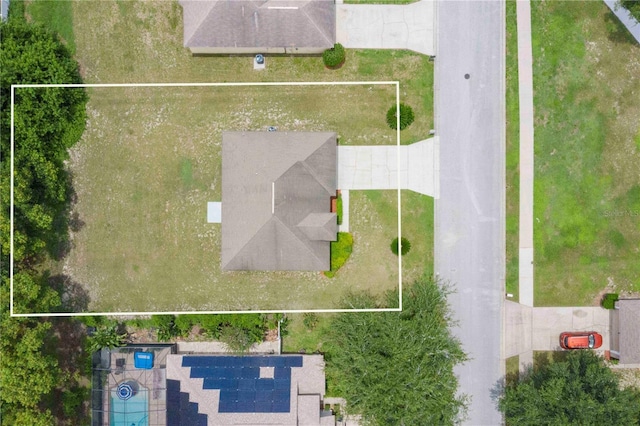 161 Oak Crossing Blvd, Auburndale, FL 33823 - aerial view of property and surrounding area featuring property parcel outlined
