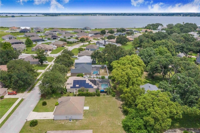 161 Oak Crossing Blvd, Auburndale, FL 33823 - aerial perspective of suburban area with a large body of water