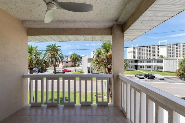 7003 Sunset Way Unit 6, St Pete Beach, FL 33706 - balcony featuring ceiling fan