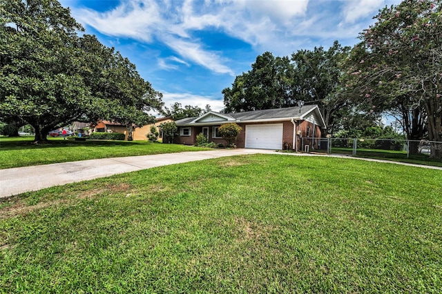 607 Spring Blossom Ct, Brandon, FL 33511 - ranch-style home featuring driveway, an attached garage, and brick siding