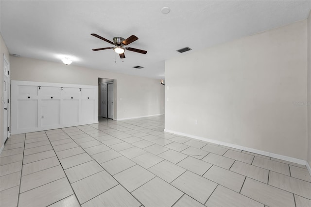 607 Spring Blossom Ct, Brandon, FL 33511 - unfurnished room with ceiling fan and light tile patterned floors