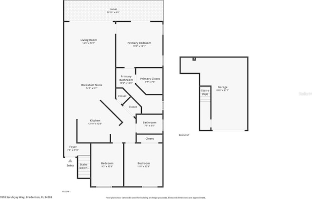 7018 Scrub Jay Way, Bradenton, FL 34203 - view of property floor plan