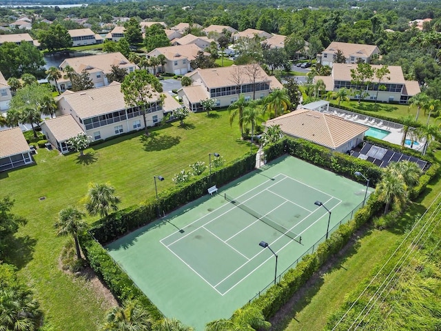7018 Scrub Jay Way, Bradenton, FL 34203 - aerial view of residential area with a pool
