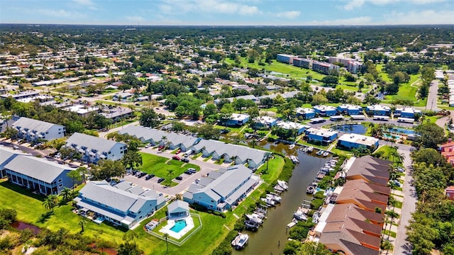 9410 Tara Cay Ct Unit 15, Seminole, FL 33776 - aerial view of residential area featuring a nearby body of water