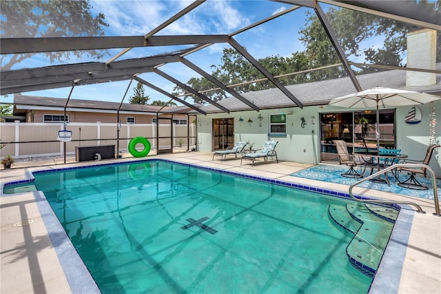 5319 Cordova Way S, Saint Petersburg, FL 33712 - view of pool with a patio and a lanai
