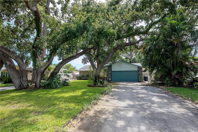 5319 Cordova Way S, Saint Petersburg, FL 33712 - view of front of home featuring a front lawn and driveway