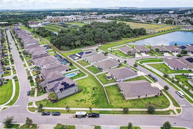 10146 Tuscan Sun Ave, Riverview, FL 33578 - aerial overview of property's location with a large body of water and nearby suburban area