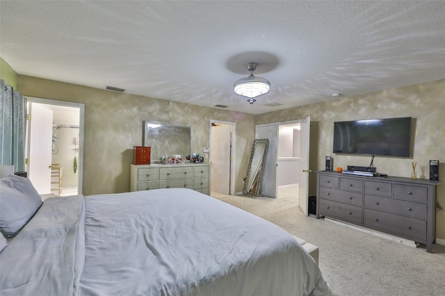 6314 Magnolia Trails Ln, Gibsonton, FL 33534 - bedroom featuring carpet flooring, connected bathroom, and a textured ceiling