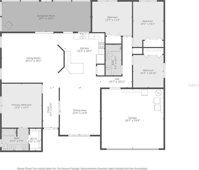 1008 Mallow Way, Brandon, FL 33510 - view of floor plan / room layout