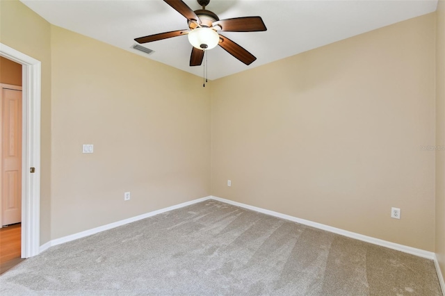 5321 Silver Charm Ter, Wesley Chapel, FL 33544 - carpeted empty room featuring a ceiling fan and baseboards