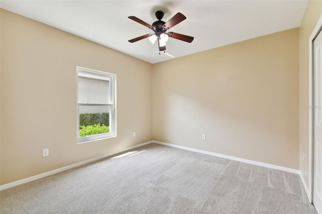 5321 Silver Charm Ter, Wesley Chapel, FL 33544 - spare room featuring carpet floors and ceiling fan