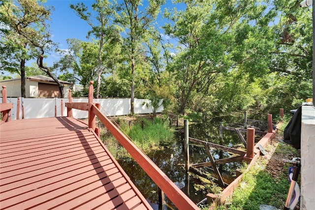 18852 Tracer Dr, Lutz, FL 33549 - view of wooden terrace