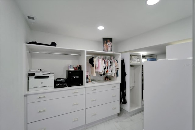 18852 Tracer Dr, Lutz, FL 33549 - spacious closet featuring light marble finish floors