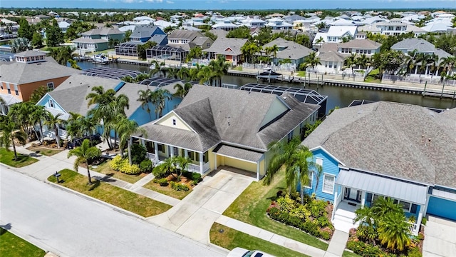 5720 Tortoise Pl, Apollo Beach, FL 33572 - aerial perspective of suburban area featuring a nearby body of water