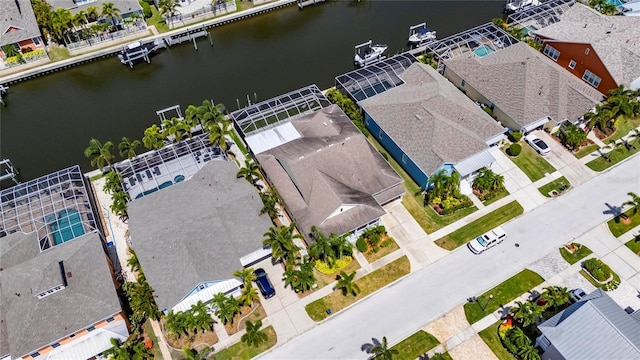 5720 Tortoise Pl, Apollo Beach, FL 33572 - aerial perspective of suburban area with a nearby body of water