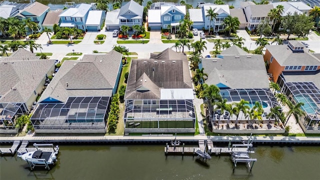 5720 Tortoise Pl, Apollo Beach, FL 33572 - aerial perspective of suburban area featuring a large body of water