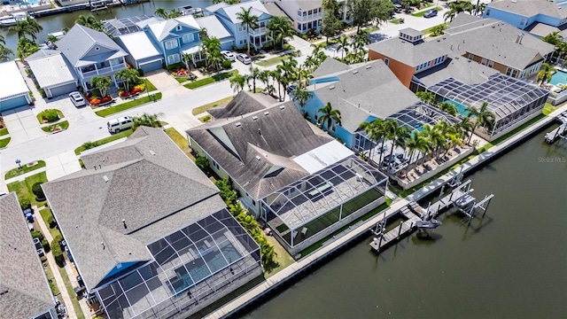 5720 Tortoise Pl, Apollo Beach, FL 33572 - aerial perspective of suburban area featuring a large body of water