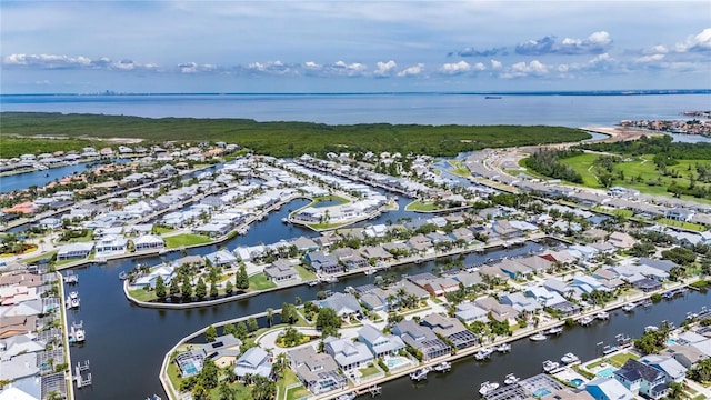 5720 Tortoise Pl, Apollo Beach, FL 33572 - aerial view of property's location with a large body of water and nearby suburban area