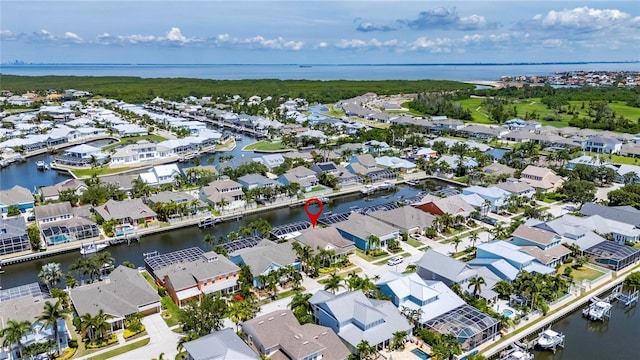 5720 Tortoise Pl, Apollo Beach, FL 33572 - aerial view of residential area with a nearby body of water