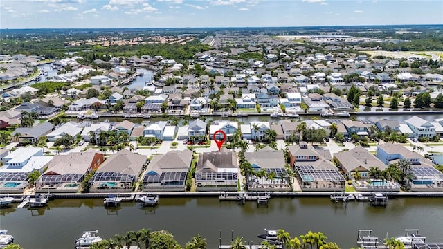 5720 Tortoise Pl, Apollo Beach, FL 33572 - aerial view of residential area with a nearby body of water