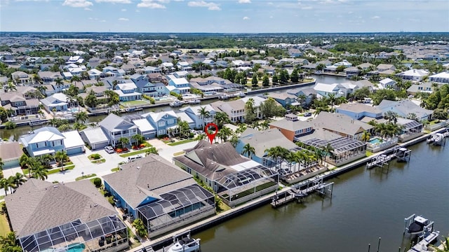 5720 Tortoise Pl, Apollo Beach, FL 33572 - aerial view of residential area featuring a nearby body of water