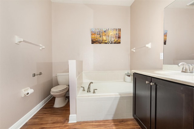 1395 Alston Bay Blvd, Apopka, FL 32703 - bathroom featuring wood finished floors, a bath, and vanity