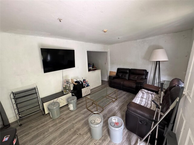 6951 NW 5th Ct, Miami, FL 33150 - living room featuring wood finished floors
