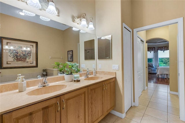 3503 92nd Ave E, Parrish, FL 34219 - ensuite bathroom with tile patterned floors and double vanity