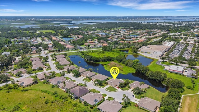 3503 92nd Ave E, Parrish, FL 34219 - aerial view of residential area with a large body of water