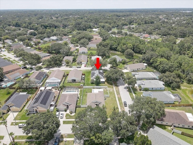 1462 Lake Shore Ranch Dr, Seffner, FL 33584 - aerial view of property and surrounding area featuring nearby suburban area