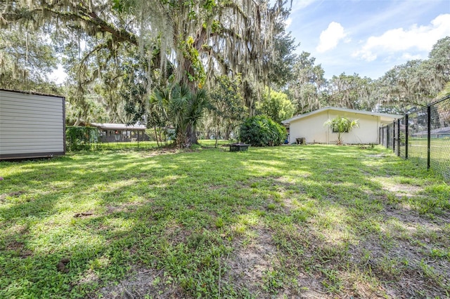 6607 S Merleing Loop, Floral City, FL 34436 - fenced backyard with view of wooded area