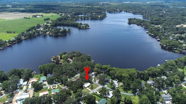 6607 S Merleing Loop, Floral City, FL 34436 - aerial view of property and surrounding area with a nearby body of water