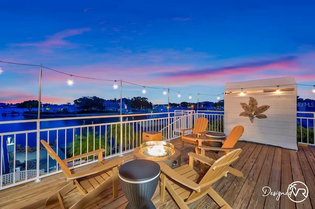 4545 Harbor Hills Dr, Largo, FL 33770 - deck featuring a water view