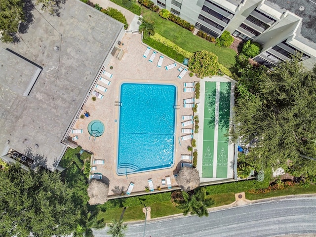 2617 Cove Cay Dr Unit 706, Clearwater, FL 33760 - aerial view of a pool area