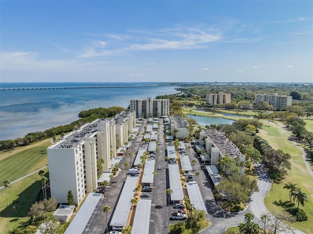 2617 Cove Cay Dr Unit 706, Clearwater, FL 33760 - bird's eye view of a large body of water and apartment complex / building