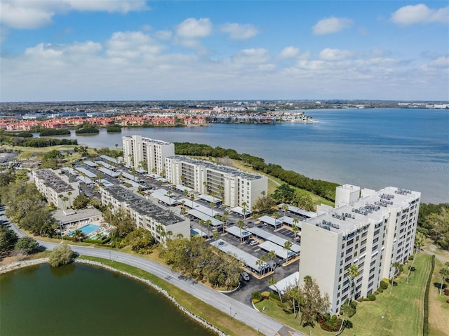 2617 Cove Cay Dr Unit 706, Clearwater, FL 33760 - drone / aerial view of apartment complex / building and a nearby body of water
